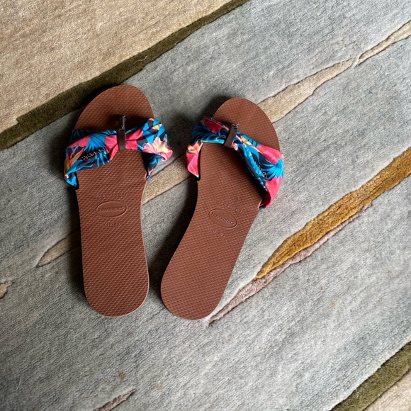 Havaianas tropical print flip flops - Picture 3 of 5